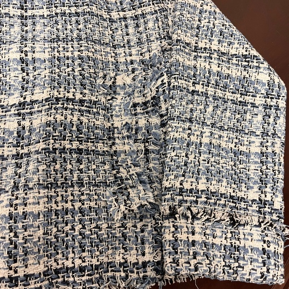 NWT Blue and White Tweed Blazer by Sage the Label - Picture 5 of 6